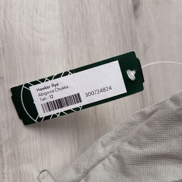 HAWKER RYE Abigovia Chukka boots Tan size 12 NWT in packaging - Picture 3 of 7